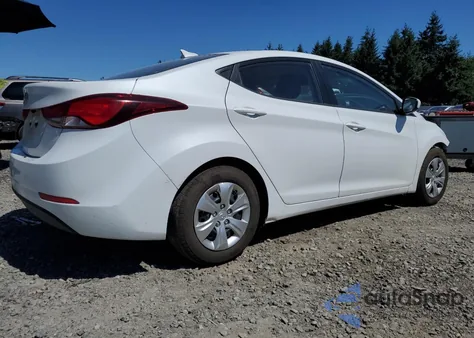 2016 Hyundai Elantra Se from USA, damaged, VIN 5NPDH4AE8GH675183